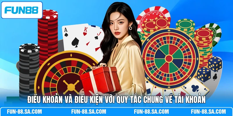 Điều khoản và điều kiện với quy tắc chung về tài khoản